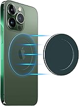 Magnetic Base Plate Designed for iiPhone 12 13 14 15 Pro/Max/Mini, Removable Wireless Charging Compatible for Collapsible Phone Grip Ring Holder Magnet, Grey