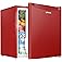 Upstreman 3.2 Cu.Ft Mini Fridge with Freezer, Single Door, Dorm Fridge, Adjustable Thermostat, Refrigerator for Dorm, Of