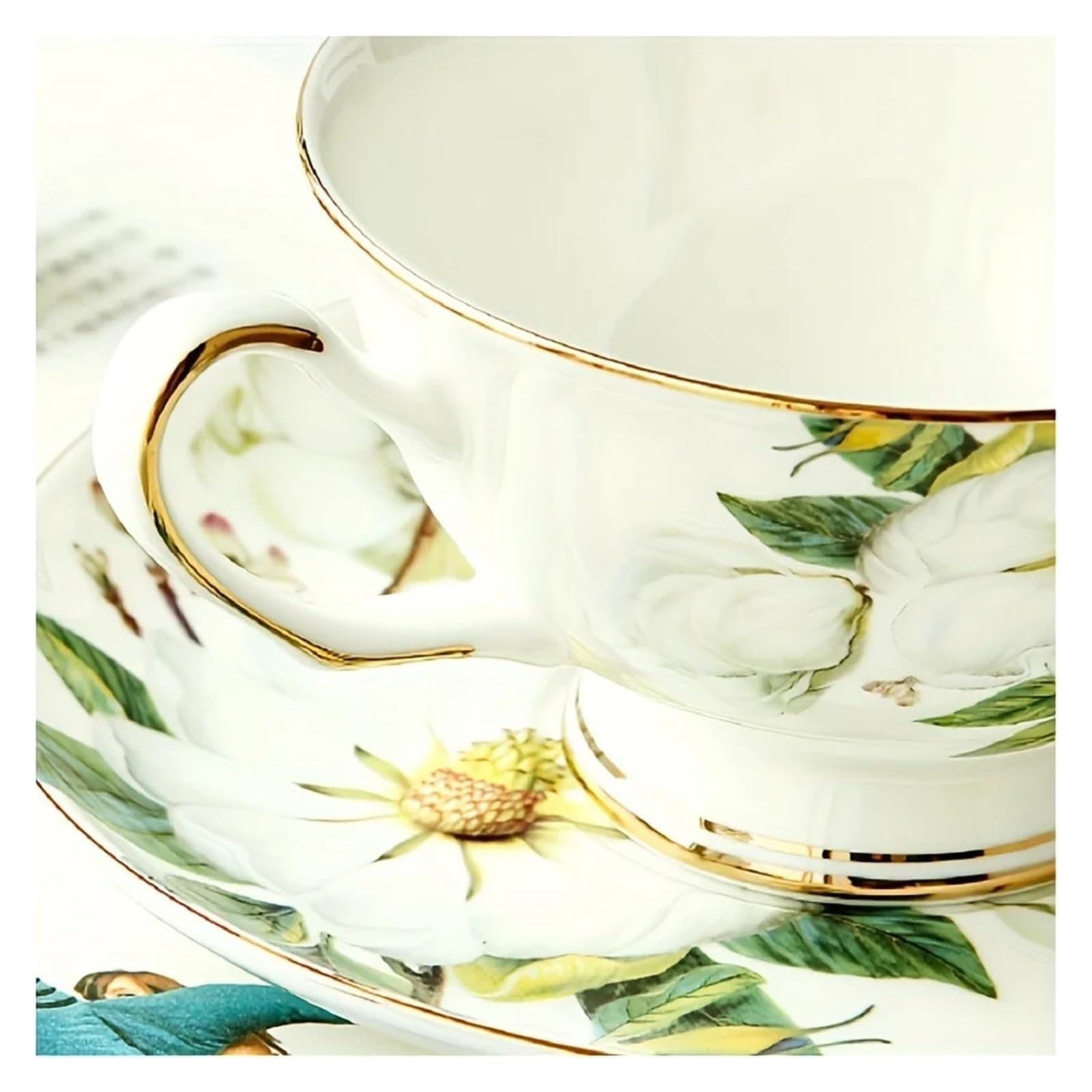 Tazas Y Jarras De Café Taza De Café Con Estampado De Flores Para Té Cacao Y Leche