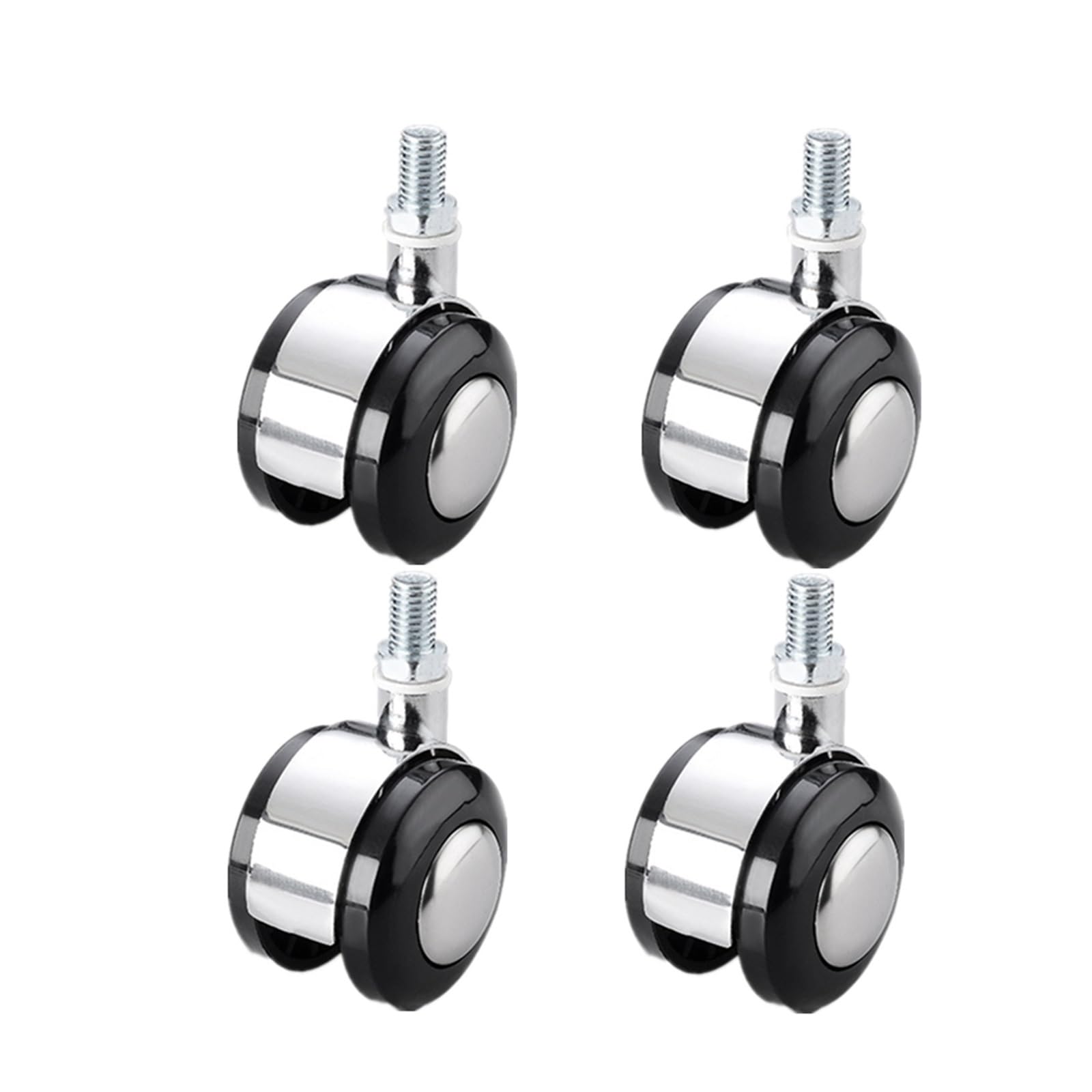 Rullo for Puleggia Da Tavolo Decorativo In Lega 4 Pezzi for Piccoli Mobili | Bright silver--A,2 Inch--M10--15mm