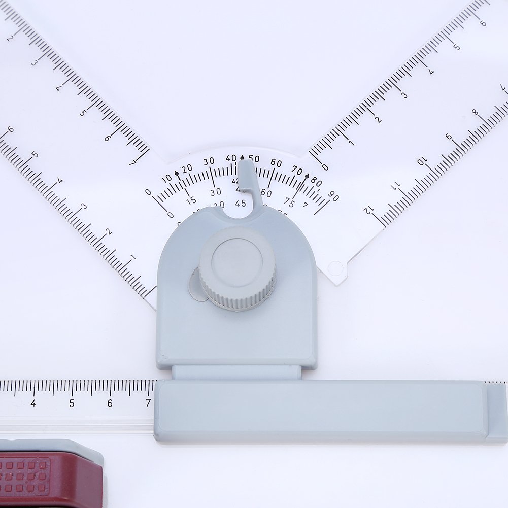 Sottomano da tavolo multifunzione A3 con righelli paralleli regolabili angolo e guida per taglio preciso strumento per disegno tecnico e progettazione