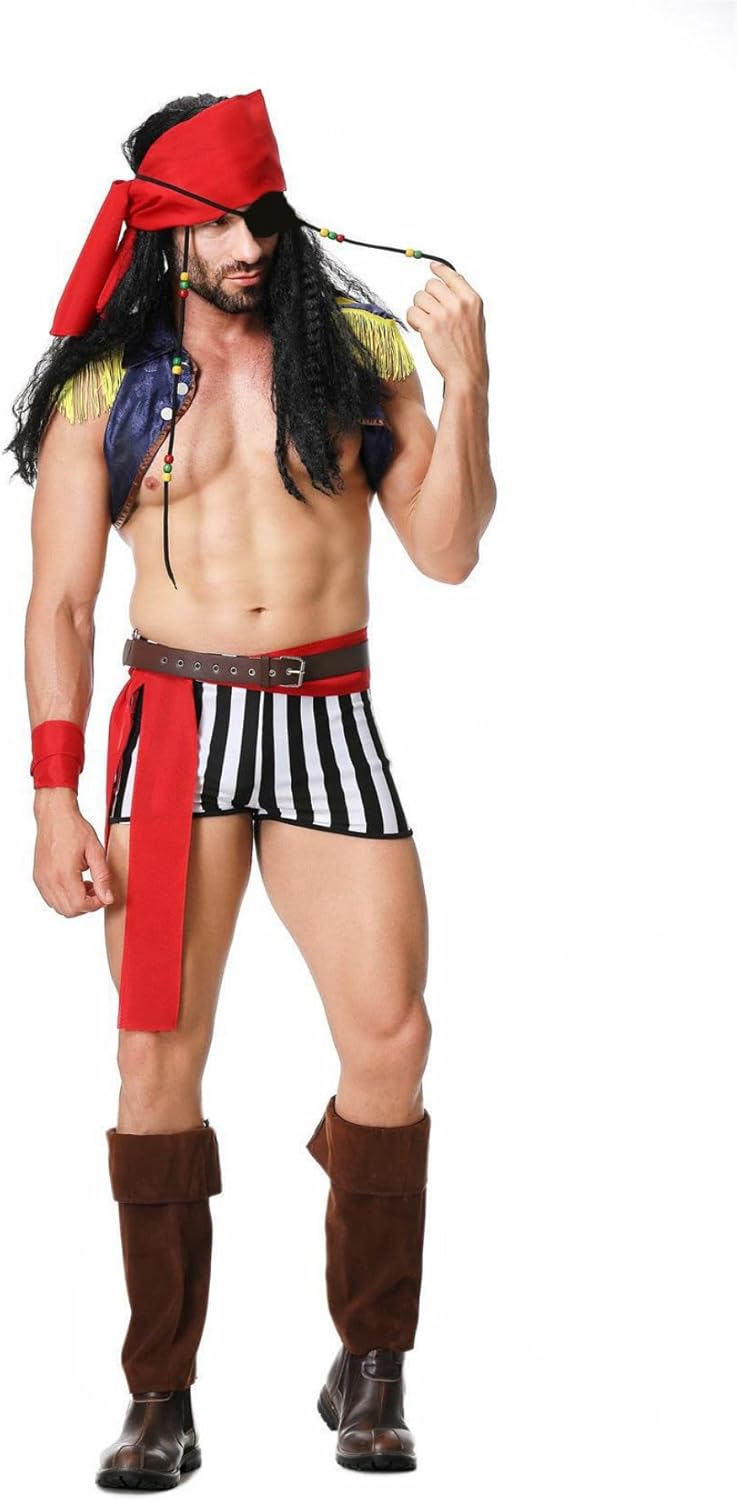 Mens Cosplay Sexy Lingerie Set Role Play Bar Adult Fun Uniform Night Club Party Costume Outfit