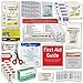 OSHA & ANSI First Aid Kit Refill/Upgrade, 25 Person, 78 Pieces, ANSI 2021 Class A for Office, Business, Home or car Boxes and cabinets: Fill Your kit or use to Upgrade to Current regulations