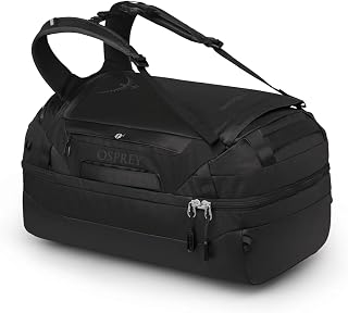 Osprey Transporter Durable Squffel Bag - Water Resistant Square Split Travel Duffel Backpack
