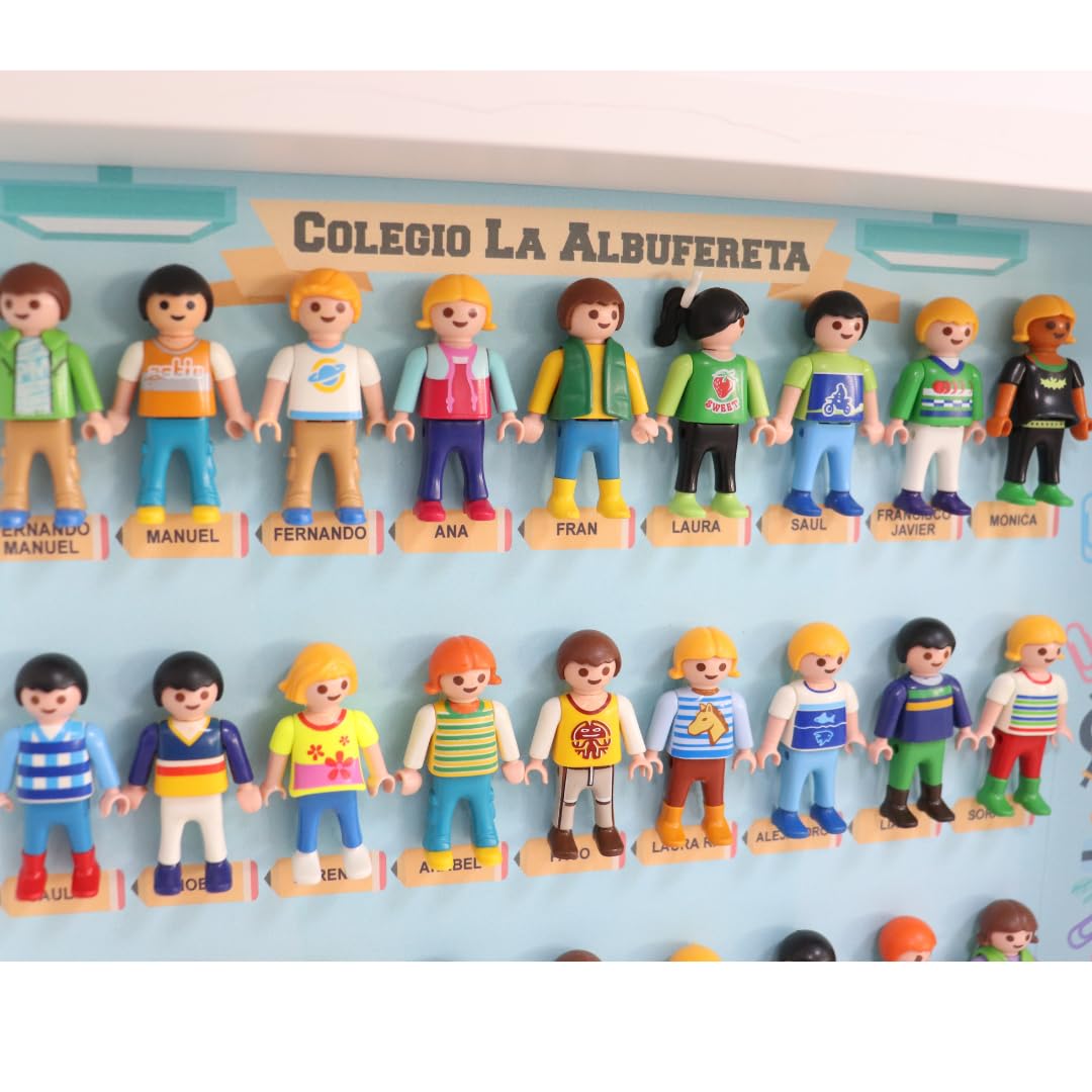 CUADRO PLAYMOBIL Modelo GRACIAS PROFE. Regalos para PROFESORES. Ideal para regalar en FIN DE CURSO. Regalos personalizados y originales para profes. Regalos TPMAS.