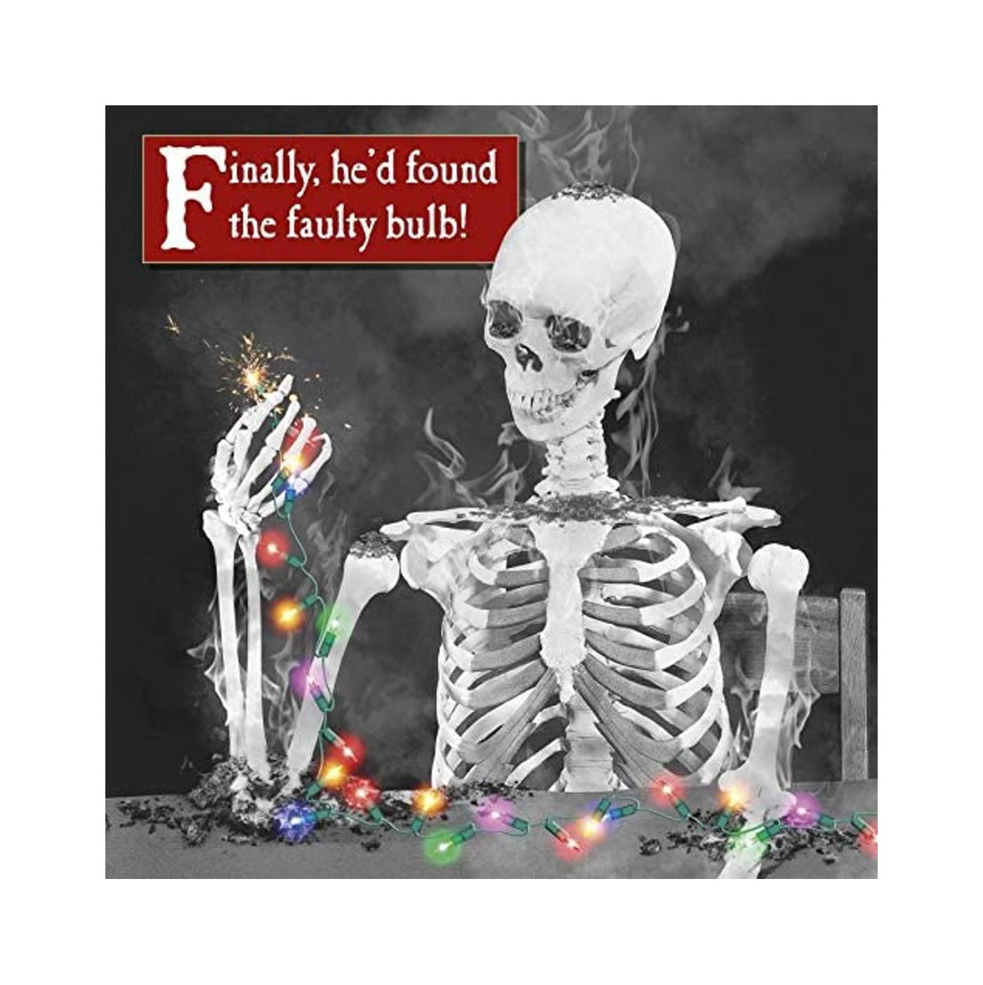 On The Ceiling Morphed, Faulty, Open, Christmas Card, 163x163mm