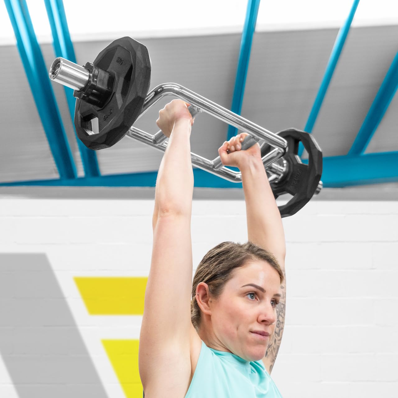 FORZA Bilancere Olimpico Per Tricipiti [9kg] | Barra Per Tricipiti Con Impugnatura Ergonomica | Alta Resistenza | Allenamento Mirato Della Forza – Attrezzature Per Palestra E Casa