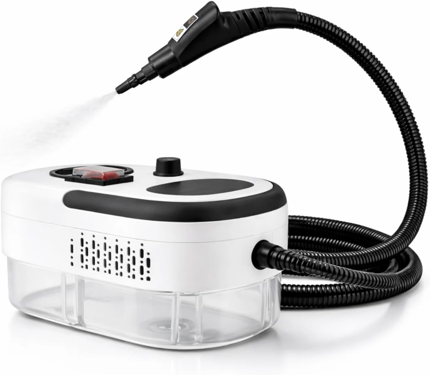 Pulitore a Vapore Portatile 2500W ad Alta Pressione per Divani – 6 Velocità, Serbatoio 1200 ml, 3 Testine Incluse, Ideale per Casa, Finestre, Auto e Tessuti