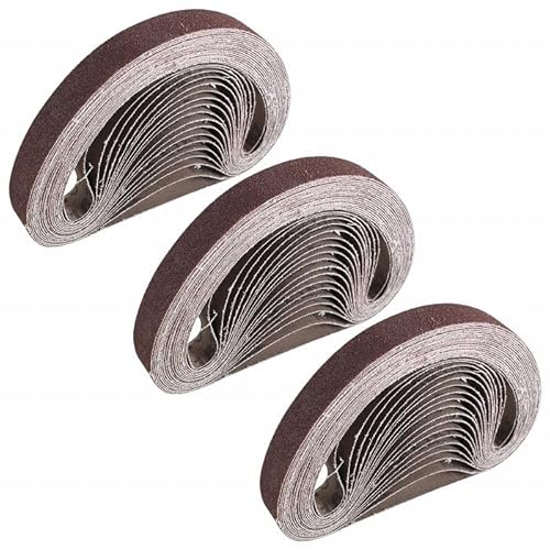 『♯80 20mm×520mm』30枚セット ベルト ペーパー 電動 ディスク サンダー 交換用 エンドレス ペーパー 金属 研磨 幅20mm 2cm