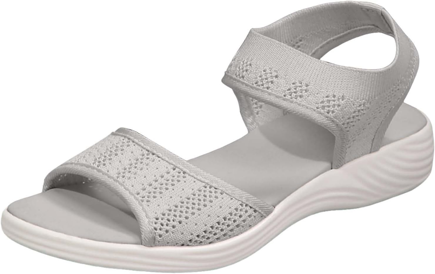 Women's Casual Flat Sandals with Buckle Strap Comfortable Everyday Slip-On Footwear Export Quality