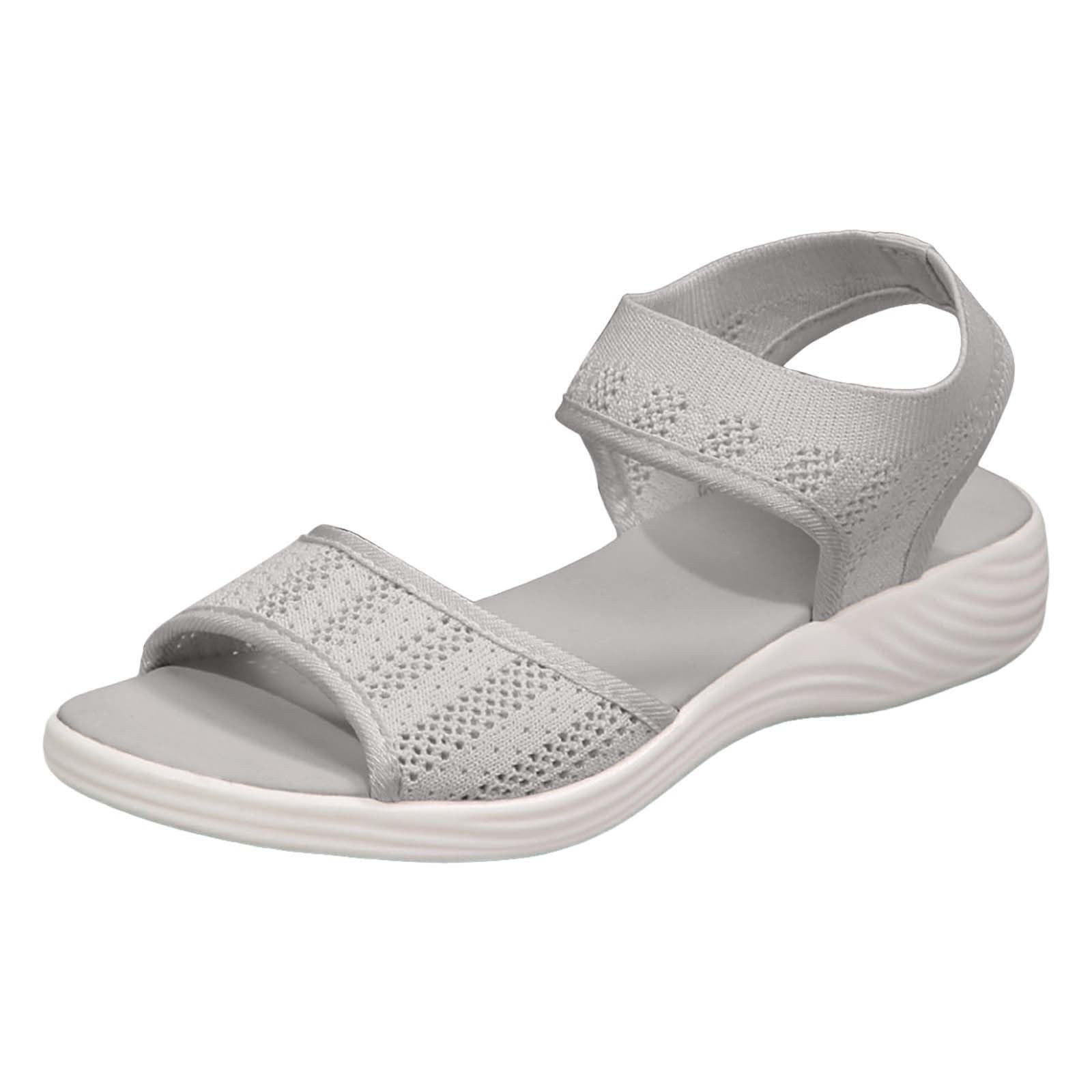Women's Casual Flat Sandals with Buckle Strap Comfortable Everyday Slip-On Footwear Export Quality