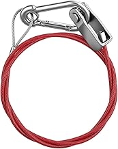 URAQT KFZ Abreisseil für Anhänger und Wohnwagen, 1 Meter Brems und Abreisseil mit Haken Abreißseil Karabiner Abzugskraft 400 kg für Anhänger und Wohnwagen