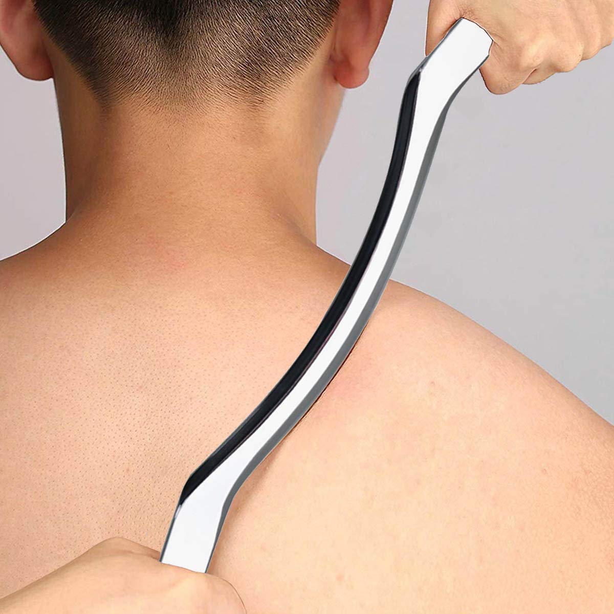 JustSun Gua Sha, Strumento di Massaggio in Acciaio Inossidabile IASTM Tools, per La Mobilizzazione dei Tessuti Molli e La Riduzione del Dolore Muscolare （Style 23）