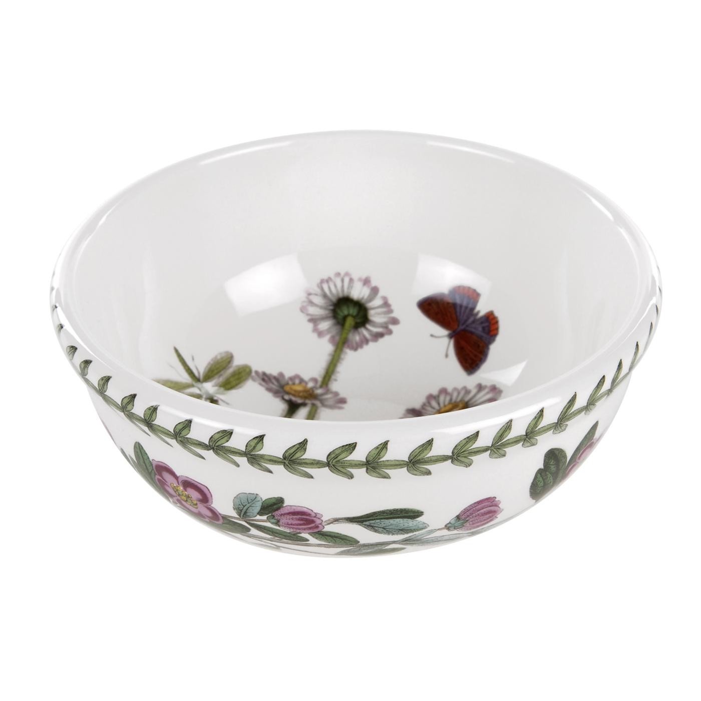Portmeirion Colorful Botanic Garden Daisy 5.5" Earthenware Fruit Salad Bowl - 347Ml