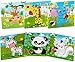 Produktbild Felly Kinder Holzpuzzle Steckpuzzle Holz Montessori Spielzeug Lernspielzeug Pädagogisches Geschenk, Holzpuzzle mit Tiermotiven, Holzspielzeug für Kinder 1 2 3 4 Jahre, (6 Tierpuzzle)