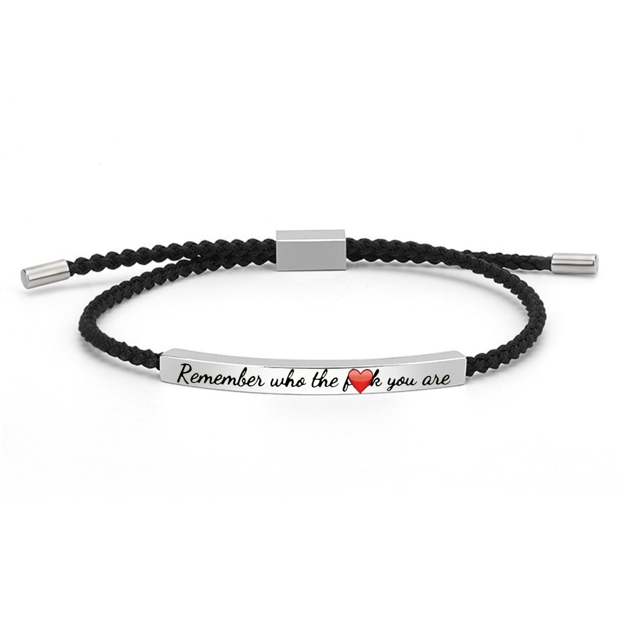 VLIEGEN Dont Let The Hard Days Win/Remember Tube Bracelet Adjustable Hand Bradied Wrap Inspirational Bracelet for Women Men To My Daughter/Best Friend