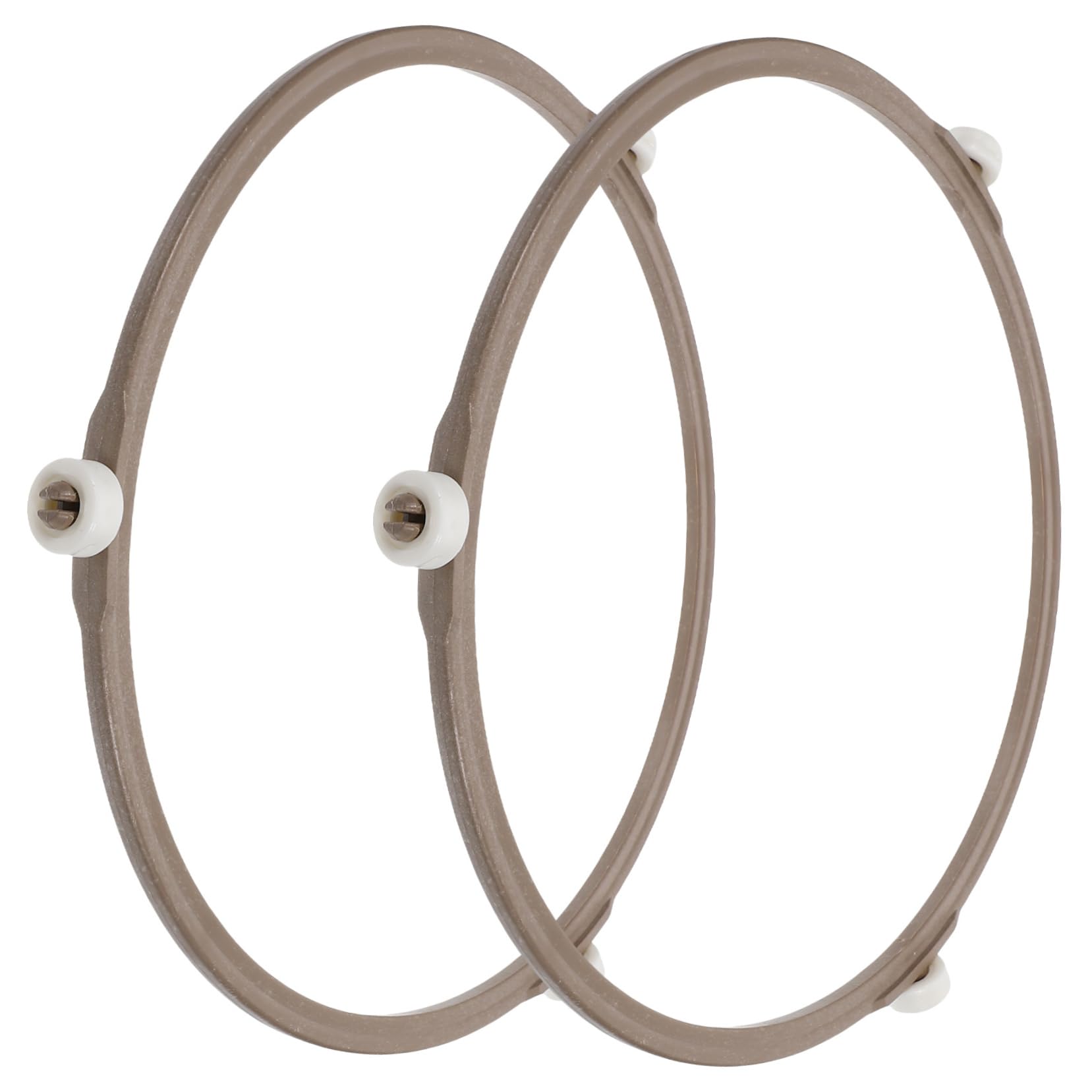 Cabilock 2Pcs Microwave Turntable Holder with Roller Ring Plastic Wheel Ring for Even Heating and Balanced Cooking Replacement for Microwave Oven Tray