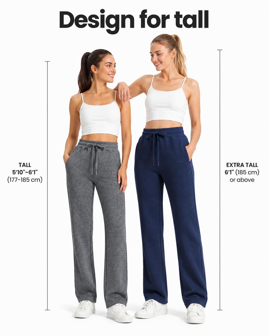 Zylioo Extra Lang Jogginghose Damen Hose Lang Bein Sporthose Sweathose