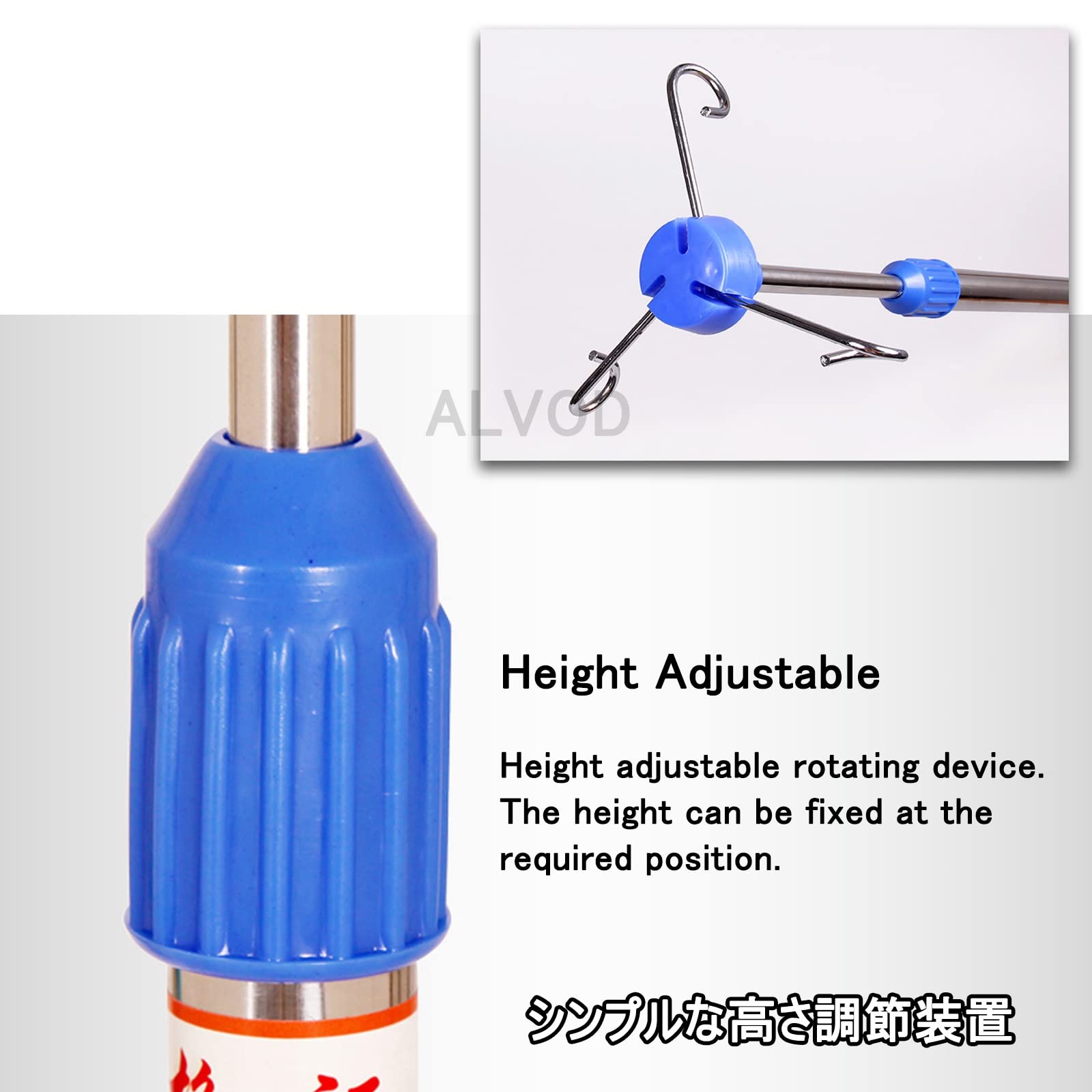 Asta Portaflebo Portatile Pieghevole In Alluminio - Supporto Flebo Da Tavolo Per Casa, Ospedale, Assistenza Anziani (Altezza 90,5cm, Piegata 33cm)