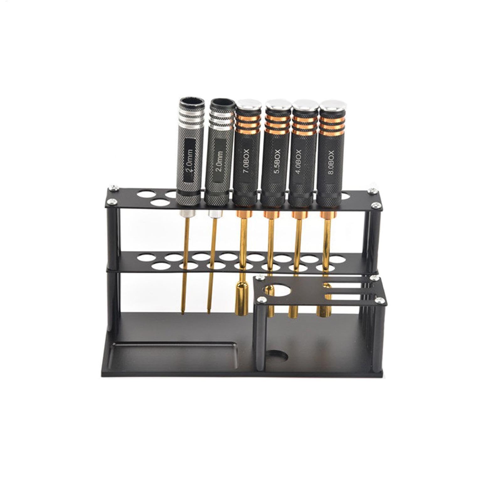Support de rangement pour tournevis pour bureau, organisateur d'outils de voiture Rc,Support de rangement pour tournevis modèle avion avec plateau à vis | Porte-outil de tournevis, organisateurs de Ki