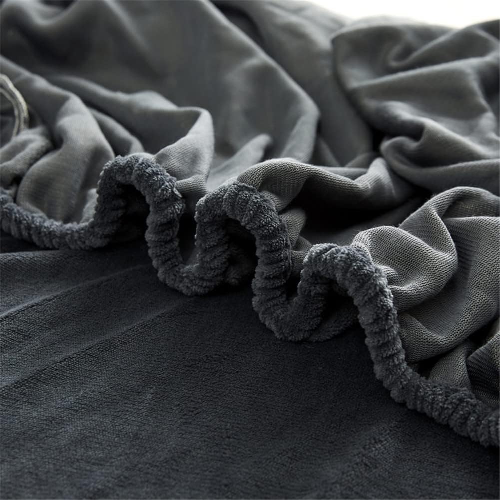 Hoeslaken voor tweepersoonsbed, 100% flanel, effen, afmetingen: 180 x 200 25 cm in alle kleuren