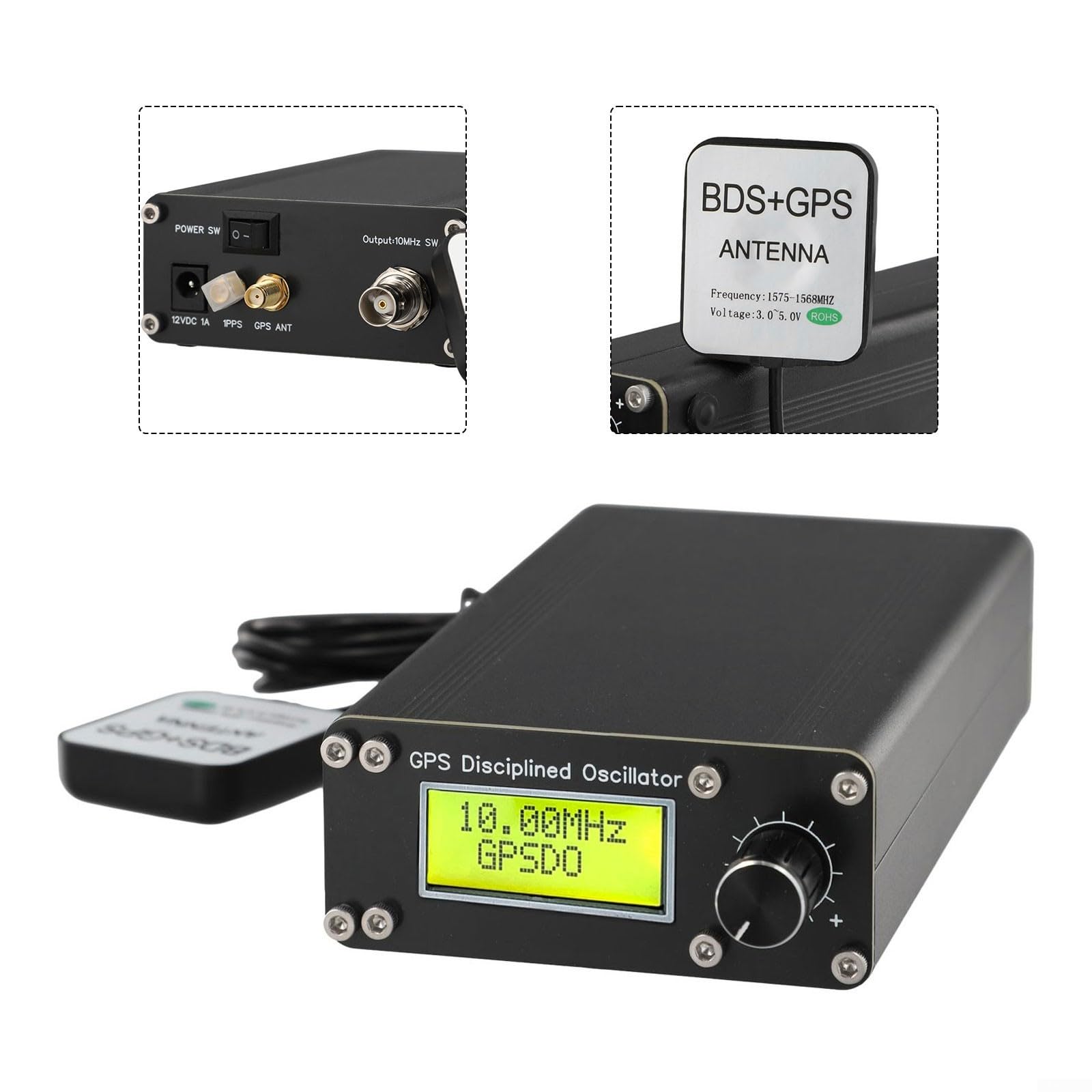 GPSDO 10 MHz Signalquelle Mit 1PPS - Präzisions Oszillator Für Labor & Audioanwendungen