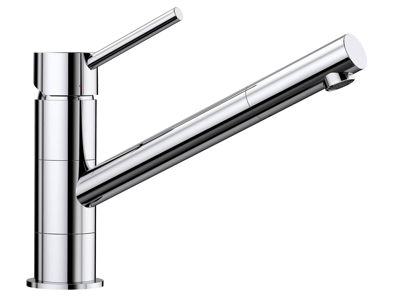 BLANCO KANO – Single Lever Kitchen Mixer Tap with 360° Swivel Range – Galvanic Chrome – 521502