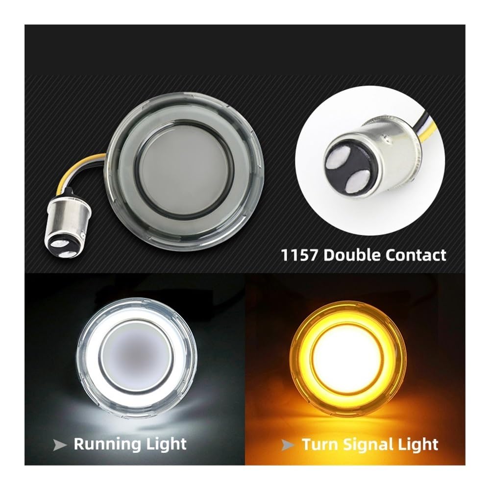 Motocletta Scooter Indicatore di Direzione Luce Lampada di conversione dell'indicatore di direzione a LED anteriore per motocicletta per Ha&rley Touring