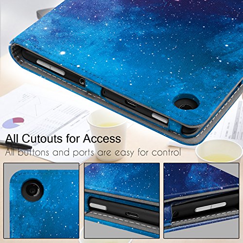 Famavala Folio Case Cover For Previous Generation 8" Fire Hd 8 Tablet [8Th / 7Th / 6Th Generation 2018/2017 / 2016 Release ] (Bluesky) #TOP5