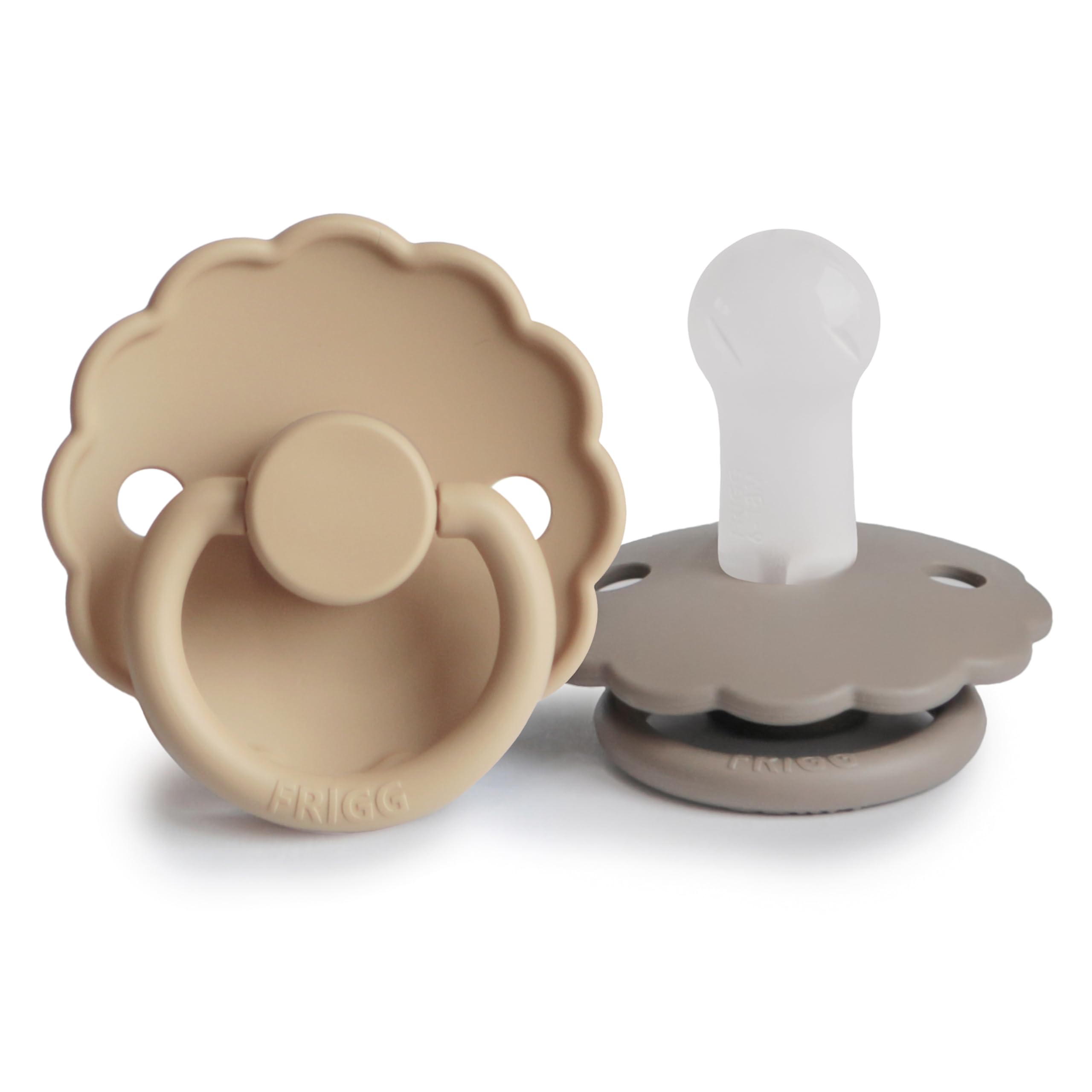 FRIGG Daisy Chupete 2-Pack | Chupete de silicona | Sin BPA | Fabricado en Dinamarca | Tetina simétrica tipo cereza | (Cream/Croissant, Talla 1 (0-6 Meses)) — view 23