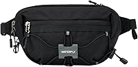 Vista 1 de WATERFLY Lightweight Small Fanny Pack: 1.5L Mini Slim Crossbody Waist Belt Hip Bag with RFID Blocking, Anti-Theft & Water Resistant Pouch for Women