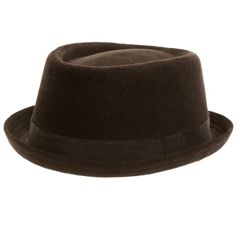 Multiple Men's Black Cord Porkpie Greatest Variety Of Fashionable Pork Pie/Trilby Hats (, 59Cm)
