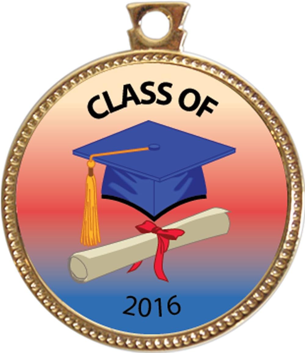 Keepsake Awards 2016 Graduation Award, 1 inch Dia Gold