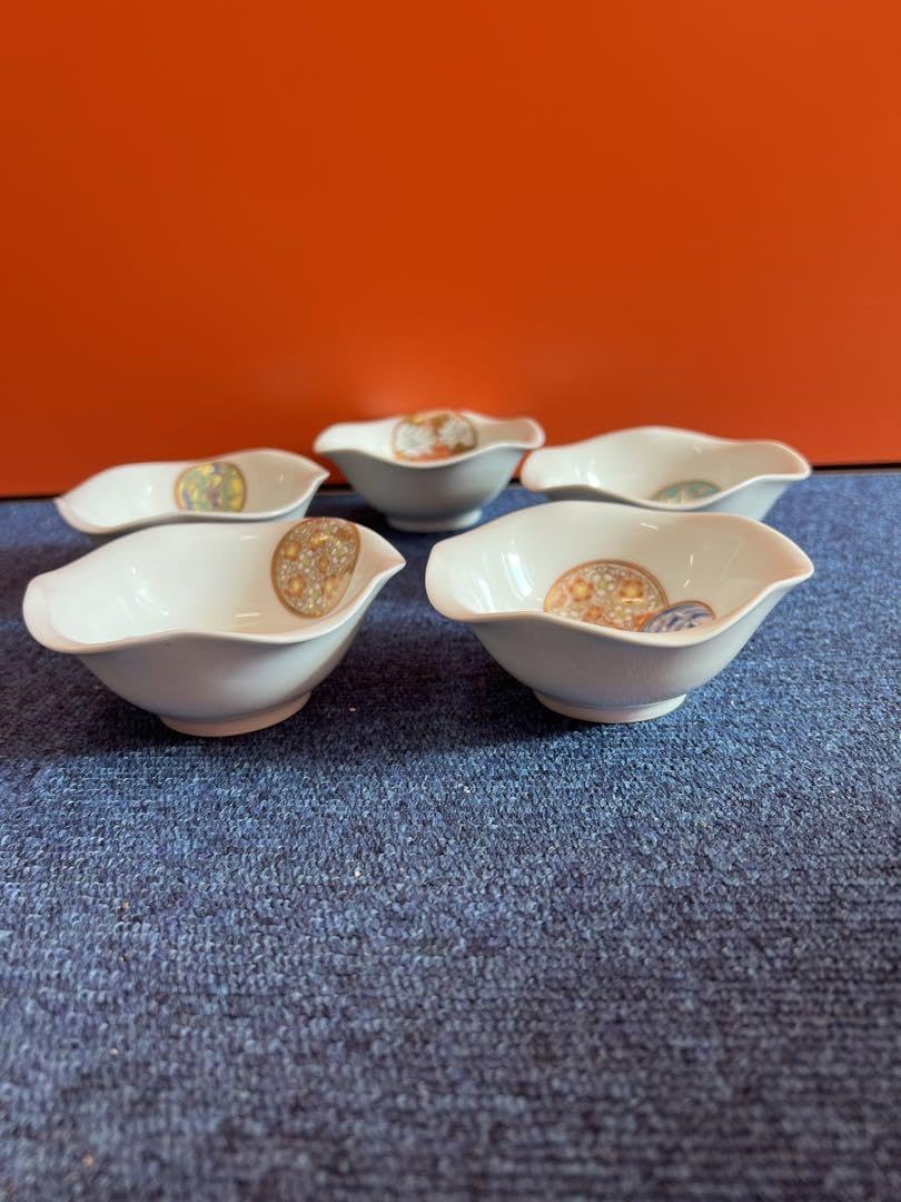 1385 深川製磁 寿赤絵 小皿揃 5客セット 未使用 【公式通販】