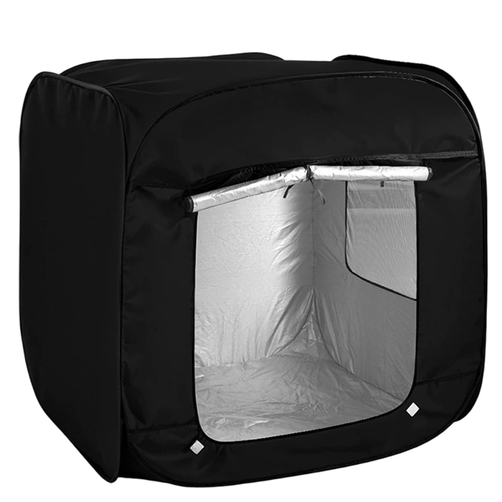 Sensory Tent for Kids, Blackout Indoor Play Tent, 90% Light Blocking Private Sensory Room for Reading & Relaxation, Black, 90x90x95 cm