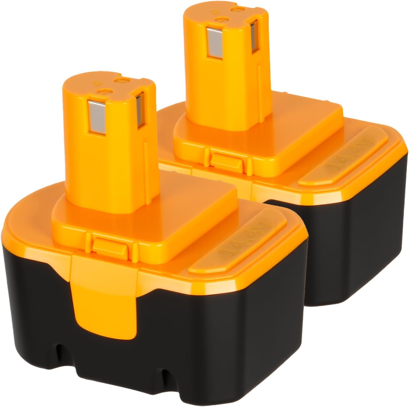 2Pack 4.0Ah Replacement for Ryobi 14.4V Battery 1314702 130224010 130224011 130281002 1400144 1400655 1400656 1400669 HP1441 HP1441M HP1441MK2 HP1442M（Ni-MH Battery）