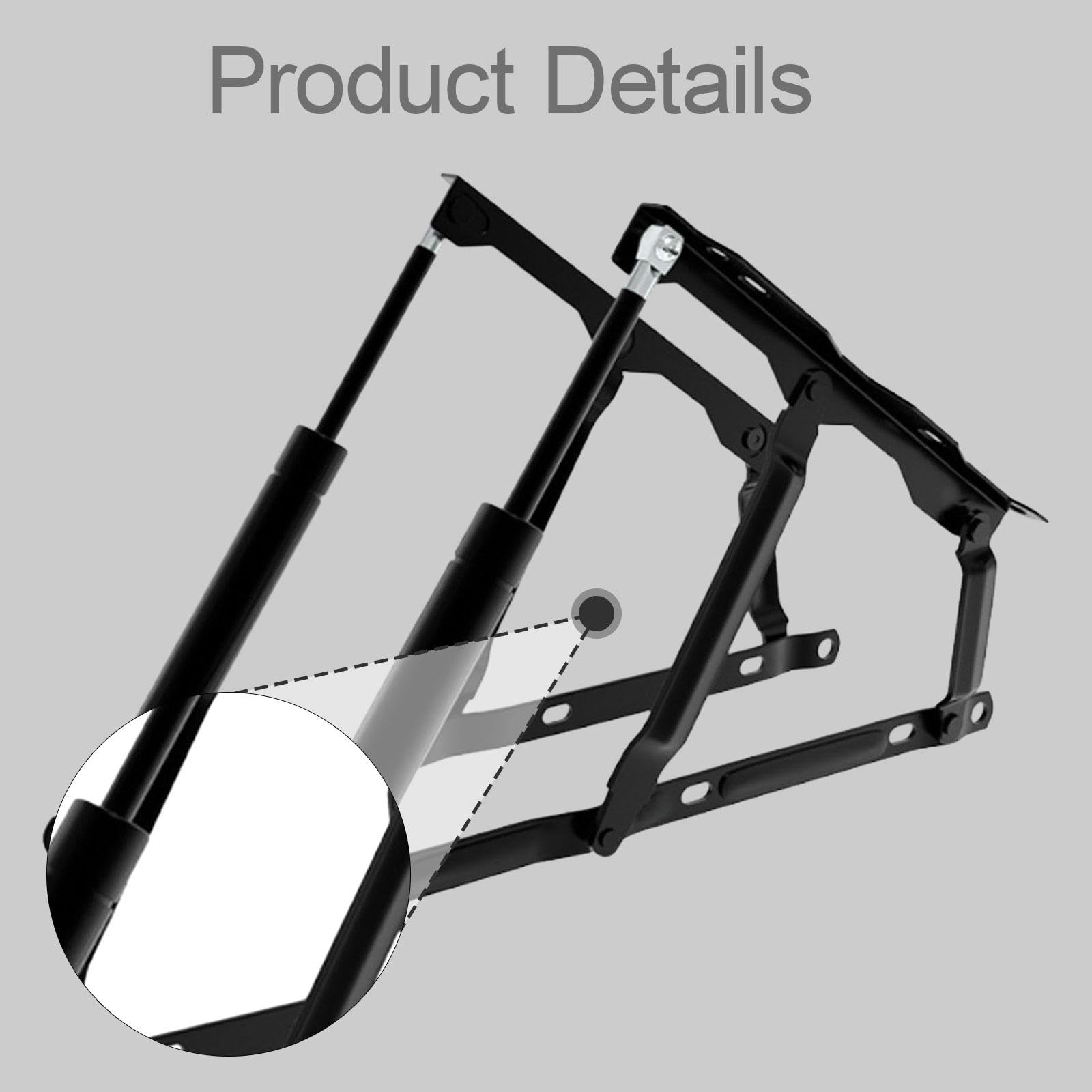 F Fityle Mecanismo Elevador de Cama para Cajas de Colchón, Muebles de Bricolaje, Soporte Multiusos Suave para Uso Doméstico, Ahorra Espacio, Varilla Neumática