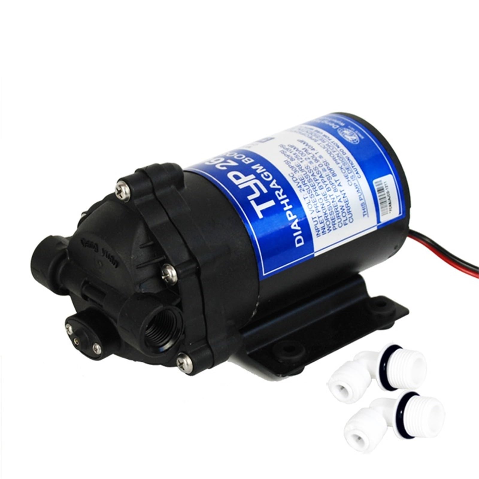 1 Uds 100gpd filtro de agua bomba de refuerzo RO 2600NH for aumentar la presión del de ósmosis inversa(Without Fittings)