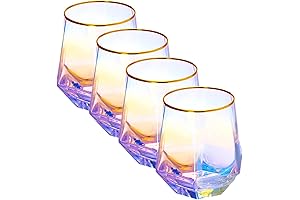 rachel zoe glassware, Wine Glasses Set Of 4,Diamond Stemless Wine Glasses -...