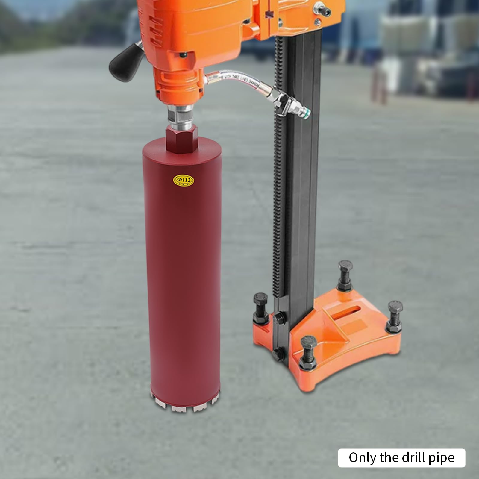 Trapano a nucleo manuale 112 mm su supporto centrale inclinabile, lunghezza utile 410 mm, trapano per lattine per l'installazione di cappe, scatole elettriche, aperture per tubi