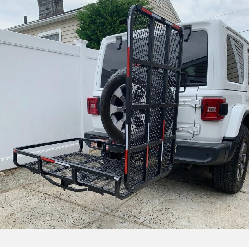 Mobility Scooter Carrier Hitch Mount Electric Wheelchair Hitch Carrier W/Ramp