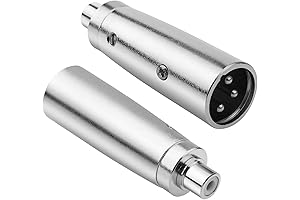 Female RCA to XLR Male Adapter