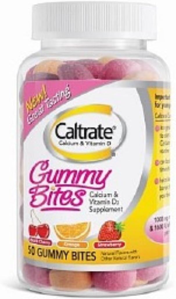 Caltrated Gummy Bites Size 50 Ct Caltrate +d Gummy Bites 50