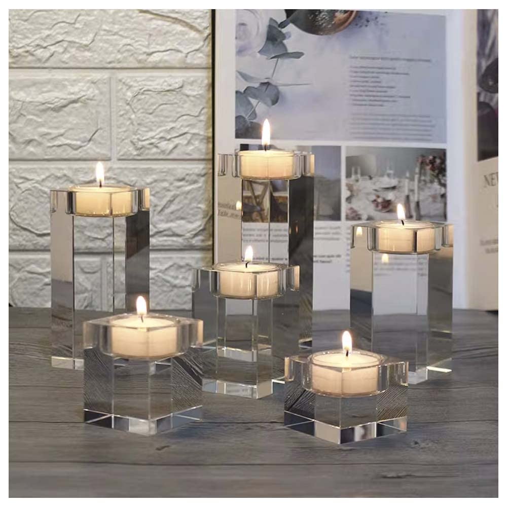 キャンドルホルダーキャンドル立てクリスタルガラス燭台蝋燭立て