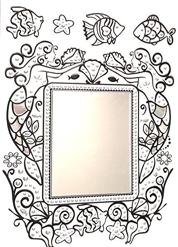 Accessoire Top Tendance Miroir Décoration Mural (Oval Fleur)… Cover