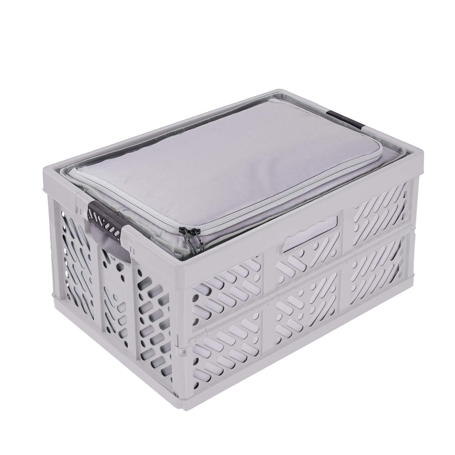 keeeper neo Faltbare Isoliertasche, 40 l, Gr. XL, Passend für Klappbox ben, 15 kg Tragkraft, 7 h kühlend/wärmend, Aus recycelten PET-Flaschen, 48 x 31,5 x 26,5 cm, Graphite