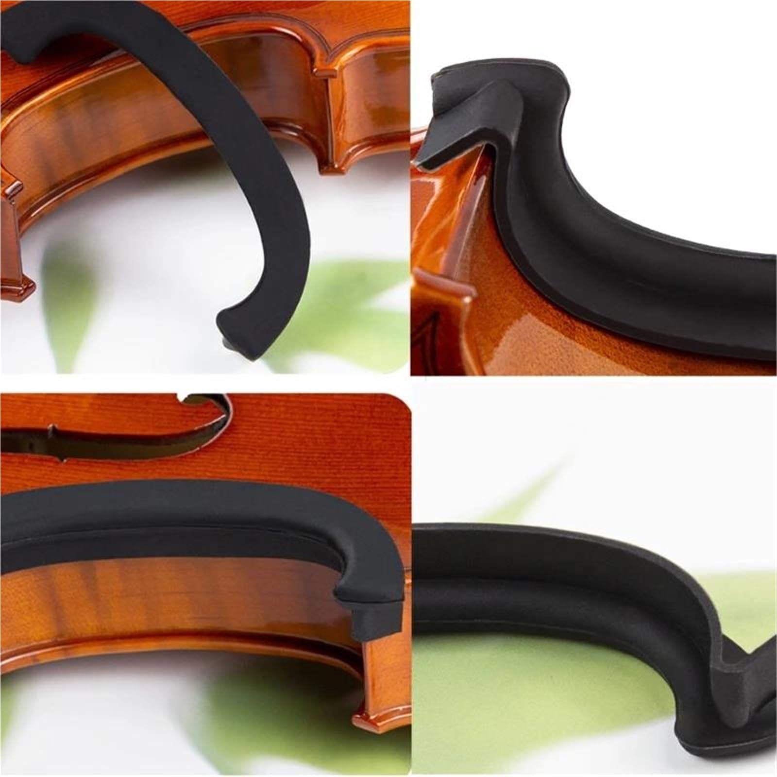 Accesorios Profesionales Violin Protector De Panel Lateral De Goma Fácil De Instalar Para Violines 4/4 Y 3/4.