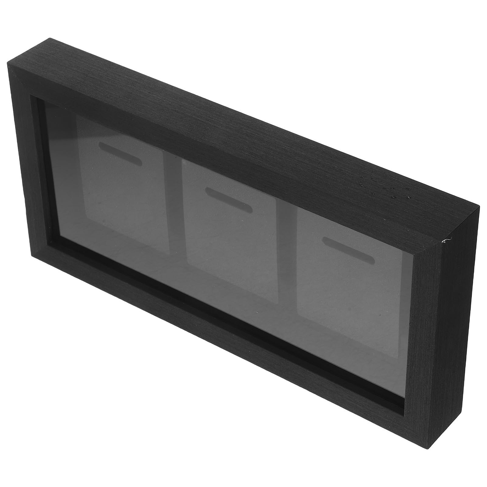 Marco de Medallas de Madera Natural para Exhibición Tridimensional, Caja Organizadora para 3 Medallas, Adecuado para Casa U Oficina Diseño Elegante y Resistente
