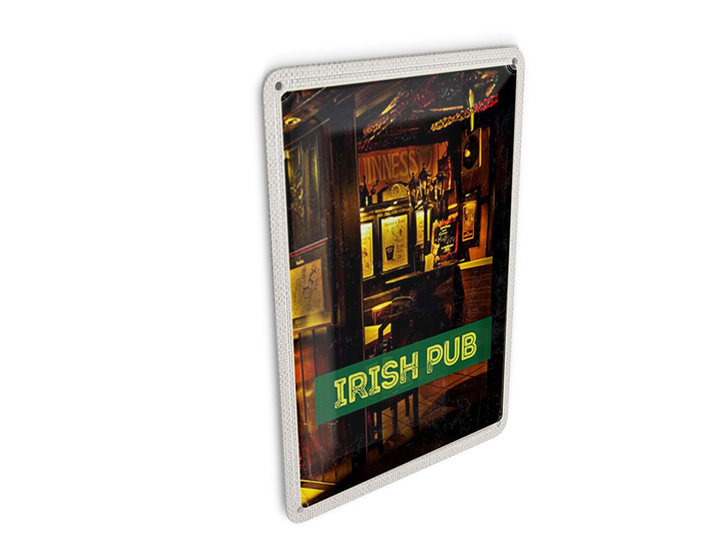 Femer Tin Postcard Travel 10 x 14 cm Ireland Pub Irish Pub Beer Sign