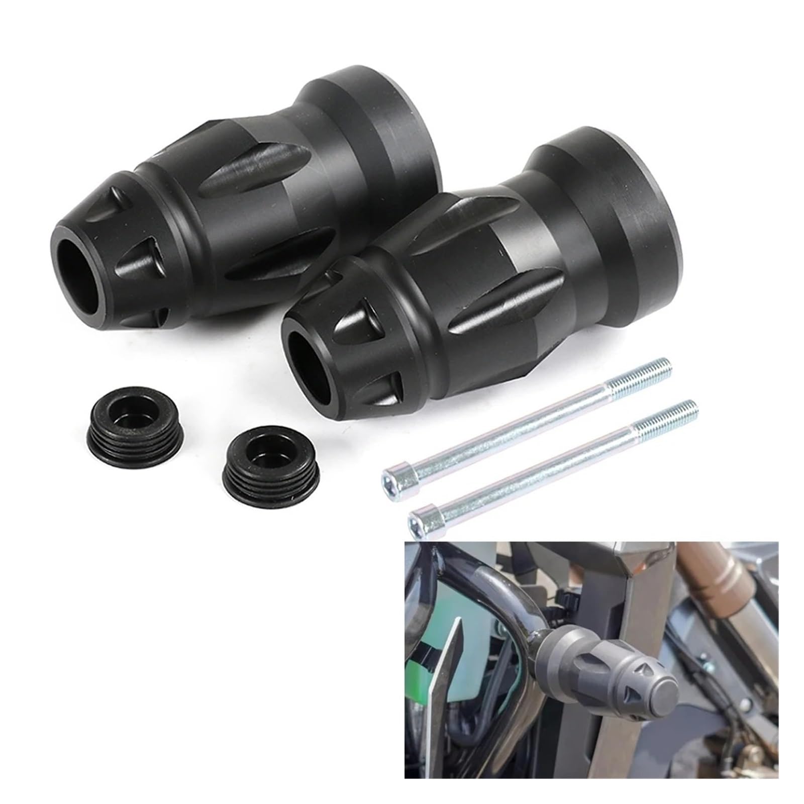Pare-Chocs pour ZONTES ZT G1-125 U1-125 Z2-125 U1-155 U1-150 KD150-G1-U1 Moto Pare-Chocs Anti-Chute Tige Protection Colle Protection Crash Bars Protecteur(Style C)